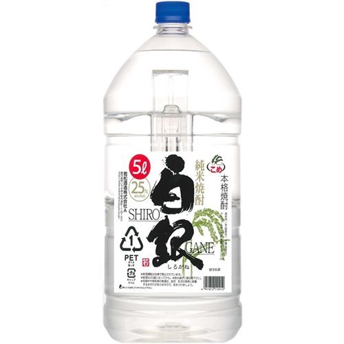 Amazon.co.jp: 若松酒造 白銀 25度 [ 焼酎 鹿児島県 5000ml ] : 食品